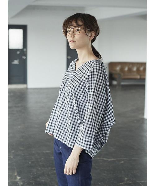 AMERICAN HOLIC（アメリカンホリック）の「・Vネックバックタックブラウス＊（シャツ/ブラウス・レディース・その他5/ドット/ブラック/ベージュ系その他・FREE）」の9枚目の写真