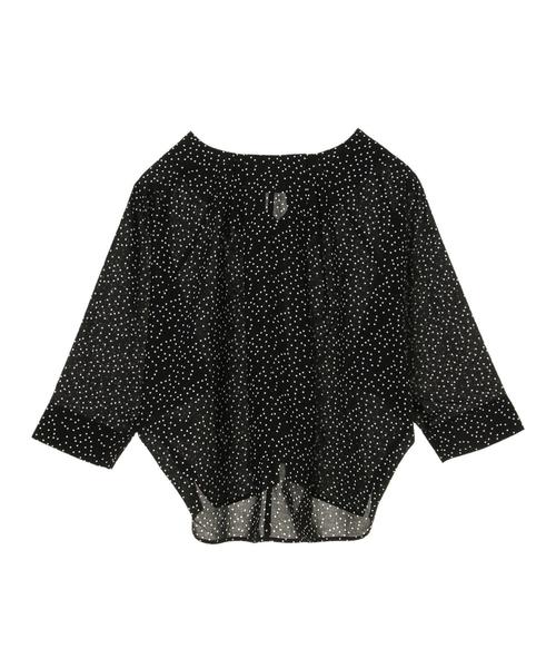 AMERICAN HOLIC（アメリカンホリック）の「・Vネックバックタックブラウス＊（シャツ/ブラウス・レディース・その他5/ドット/ブラック/ベージュ系その他・FREE）」の8枚目の写真