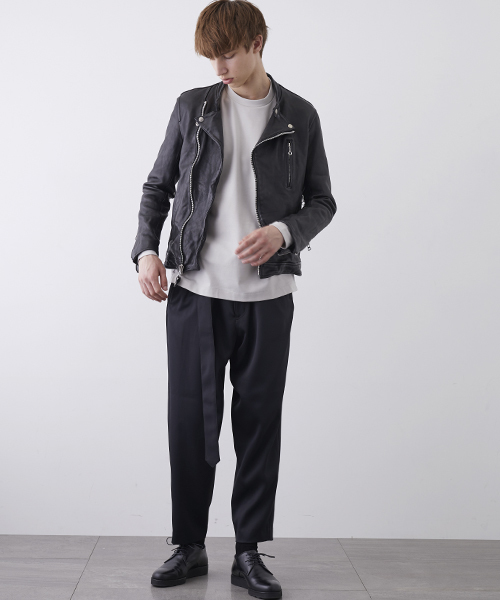 【ATTACHMENT】×【schott】＜STUDIOUS限定＞ラムレザーダブルライダース