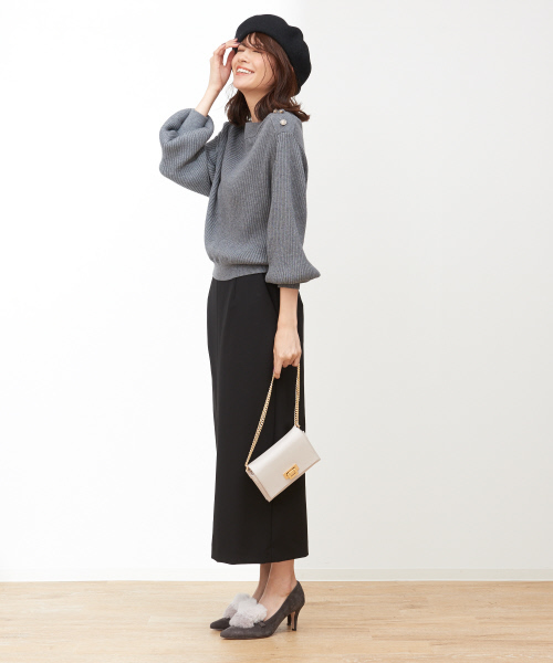 PICHE ABAHOUSE(ピシェ アバハウス)の「2WAYファーオペラパンプス(パンプス・レディース・ブラック/ネイビー/グレー・40/38/39/35/36/37/34)」の4枚目の写真