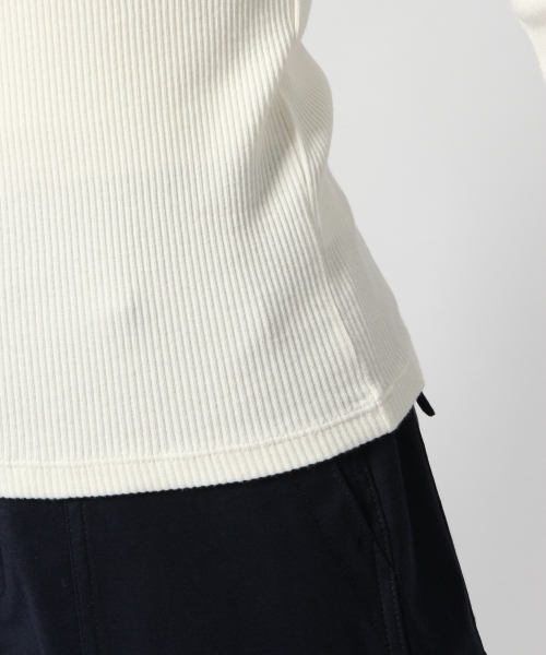 GLOBAL WORK（グローバルワーク）の「シアーリブスタンドメロー長袖/803204（Tシャツ/カットソー・レディース・ホワイト/ブラック/グリーン/その他/ベージュ系その他3・MEDIUM/LARGE）」の17枚目の写真