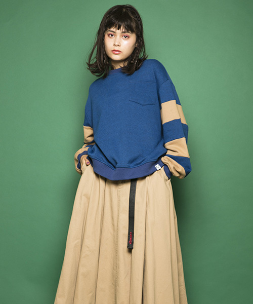 Candy Stripper（キャンディストリッパー）の「VOLUME TACK FLARE スカート（スカート・レディース・ブラック/ベージュ/カーキ/ボルドー・1/2）」の6枚目の写真