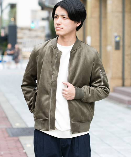 ITEMS URBANRESEARCH(アイテムズ アーバンリサーチ)の「フェイクスエードブルゾン(ブルゾン・メンズ・ブラック/カーキ/グレー・40/38)」の17枚目の写真