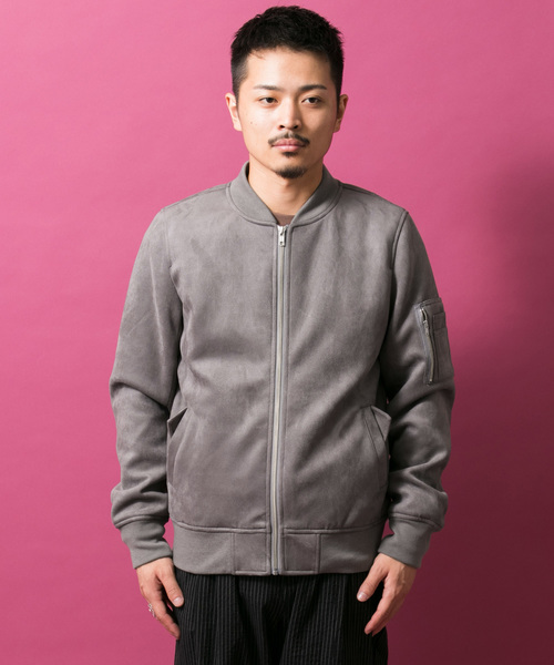 ITEMS URBANRESEARCH(アイテムズ アーバンリサーチ)の「フェイクスエードブルゾン(ブルゾン・メンズ・ブラック/カーキ/グレー・40/38)」の20枚目の写真