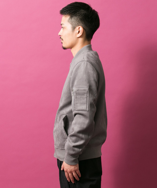 ITEMS URBANRESEARCH(アイテムズ アーバンリサーチ)の「フェイクスエードブルゾン(ブルゾン・メンズ・ブラック/カーキ/グレー・40/38)」の22枚目の写真