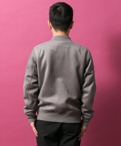 ITEMS URBANRESEARCH(アイテムズ アーバンリサーチ)の「フェイクスエードブルゾン(ブルゾン・メンズ・ブラック/カーキ/グレー・40/38)」の18枚目の写真