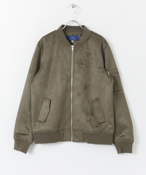 ITEMS URBANRESEARCH(アイテムズ アーバンリサーチ)の「フェイクスエードブルゾン(ブルゾン・メンズ・ブラック/カーキ/グレー・40/38)」の10枚目の写真