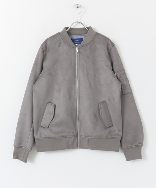 ITEMS URBANRESEARCH(アイテムズ アーバンリサーチ)の「フェイクスエードブルゾン(ブルゾン・メンズ・ブラック/カーキ/グレー・40/38)」の5枚目の写真