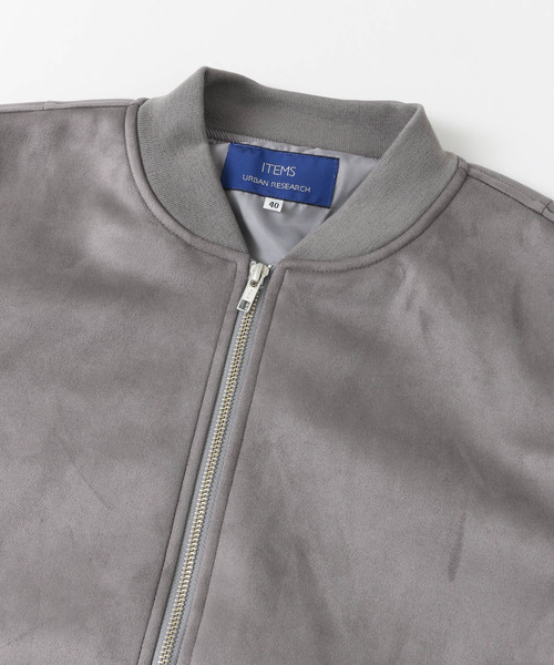 ITEMS URBANRESEARCH(アイテムズ アーバンリサーチ)の「フェイクスエードブルゾン(ブルゾン・メンズ・ブラック/カーキ/グレー・40/38)」の8枚目の写真
