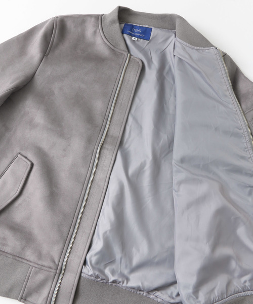 ITEMS URBANRESEARCH(アイテムズ アーバンリサーチ)の「フェイクスエードブルゾン(ブルゾン・メンズ・ブラック/カーキ/グレー・40/38)」の16枚目の写真