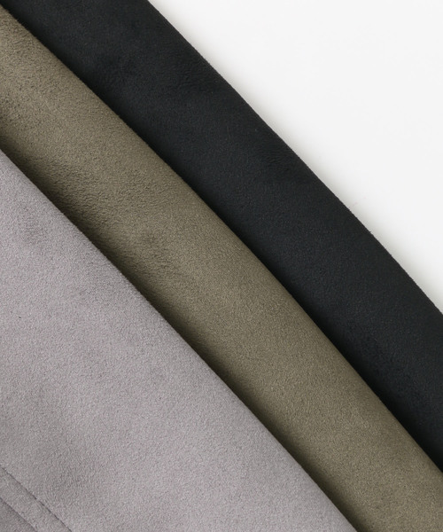 ITEMS URBANRESEARCH(アイテムズ アーバンリサーチ)の「フェイクスエードブルゾン(ブルゾン・メンズ・ブラック/カーキ/グレー・40/38)」の6枚目の写真