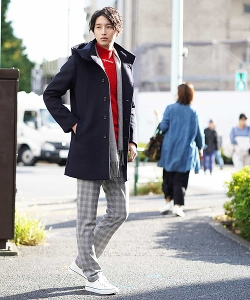 MK MICHEL KLEIN HOMME （エムケーミッシェルクランオム）の「コート（リバーメルトンビーバー）（ステンカラーコート・メンズ・チャコールグレー/ネイビー/サンドベージュ・46/48/51）」の4枚目の写真