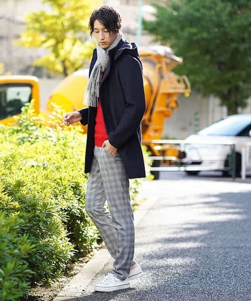 MK MICHEL KLEIN HOMME （エムケーミッシェルクランオム）の「コート（リバーメルトンビーバー）（ステンカラーコート・メンズ・チャコールグレー/ネイビー/サンドベージュ・46/48/51）」の7枚目の写真