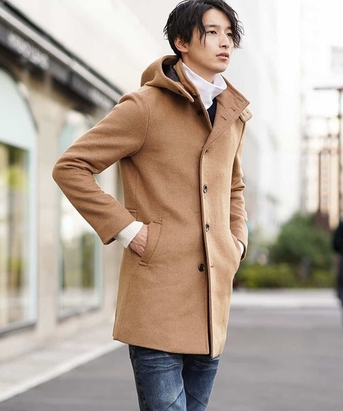 MK MICHEL KLEIN HOMME （エムケーミッシェルクランオム）の「コート（リバーメルトンビーバー）（ステンカラーコート・メンズ・チャコールグレー/ネイビー/サンドベージュ・46/48/51）」の10枚目の写真