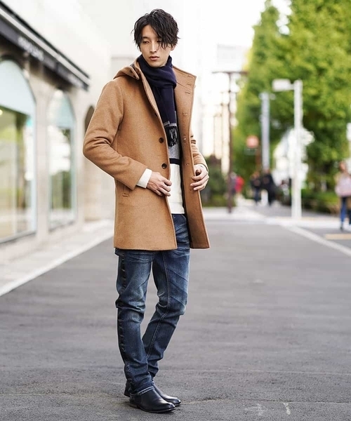 MK MICHEL KLEIN HOMME （エムケーミッシェルクランオム）の「コート（リバーメルトンビーバー）（ステンカラーコート・メンズ・チャコールグレー/ネイビー/サンドベージュ・46/48/51）」の11枚目の写真