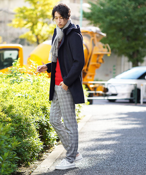 MK MICHEL KLEIN HOMME （エムケーミッシェルクランオム）の「コート（リバーメルトンビーバー）（ステンカラーコート・メンズ・チャコールグレー/ネイビー/サンドベージュ・46/48/51）」の3枚目の写真