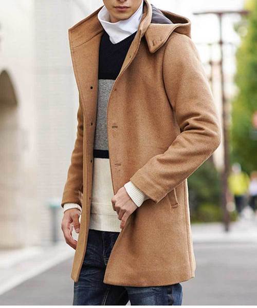 MK MICHEL KLEIN HOMME （エムケーミッシェルクランオム）の「コート（リバーメルトンビーバー）（ステンカラーコート・メンズ・チャコールグレー/ネイビー/サンドベージュ・46/48/51）」の2枚目の写真