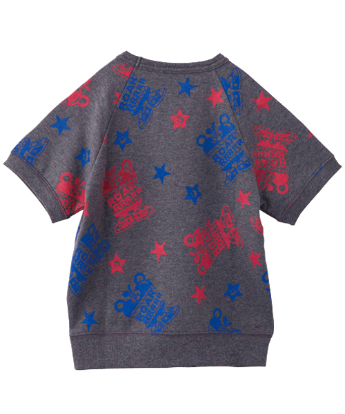 X-girl Stages（エックスガールステージス）の「S/S SWEAT TOP “APPLE BEAR” （4T～7T）（スウェット・キッズ・チャコールグレー/ベージュ/グリーン・5T/6T/4T/7T）」の8枚目の写真