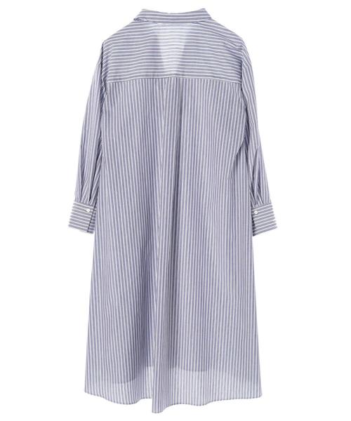 YECCA VECCA（イェッカヴェッカ）の「オーバーサイズシャツワンピース（シャツワンピース・レディース・ホワイト/サックスブルー/ストライプ・FREE）」の11枚目の写真
