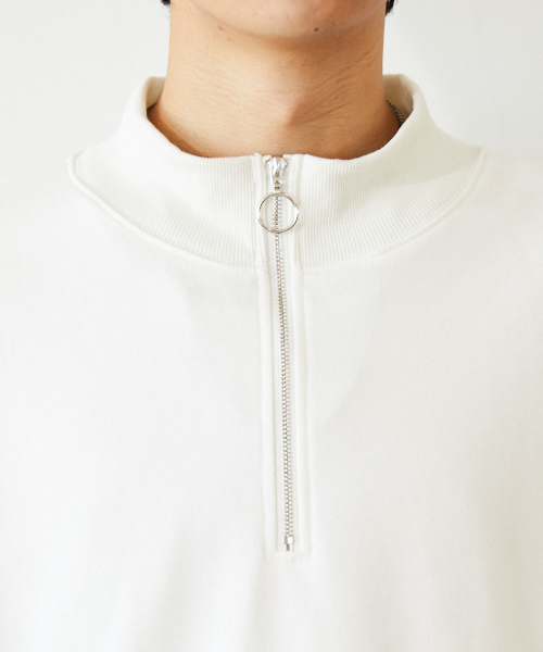 kutir(クティール)の「【ビッグシルエット】裏毛ハーフジッププルオーバー スウェット(スウェット・メンズ・ホワイト/チャコールグレー/ベージュ/グリーン系その他・MEDIUM/LARGE)」の11枚目の写真