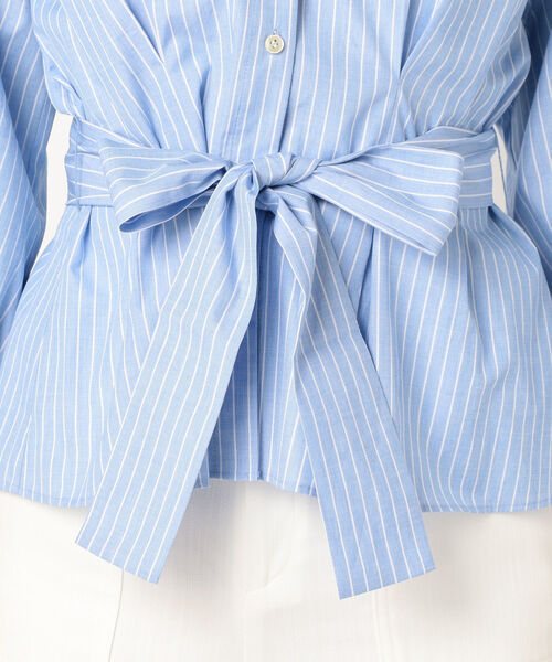 NOLLEY’S(ノーリーズ)の「【吉高由里子さんドラマ着用】Vネックぺプラムブラウス(シャツ/ブラウス・レディース・オフホワイト/ラベンダー/ブルー系その他3・38/36)」の16枚目の写真