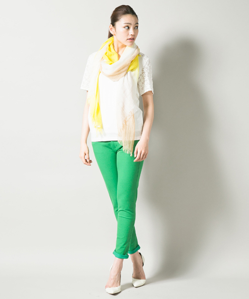 JOSEPH（ジョセフ）の「GABARDINE STRETCH EVIE SKINNY パンツ（その他パンツ・レディース・ホワイト系/黄土色系/グリーン系・36/38/34/40）」の3枚目の写真