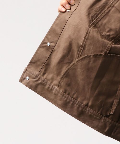 archives(アルシーヴ)の「ビッグGジャン(デニムジャケット・レディース・ベージュ/オフホワイト/モカ・MEDIUM)」の5枚目の写真