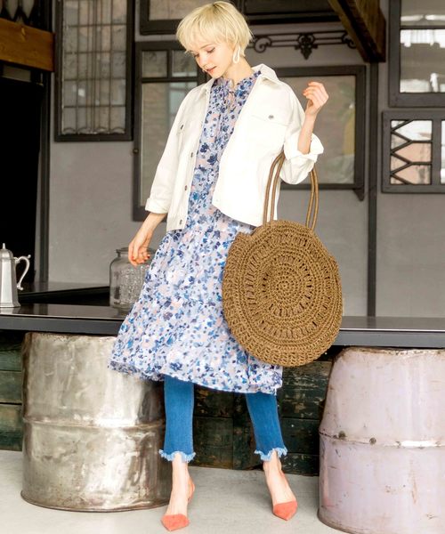 archives(アルシーヴ)の「ビッグGジャン(デニムジャケット・レディース・ベージュ/オフホワイト/モカ・MEDIUM)」の11枚目の写真