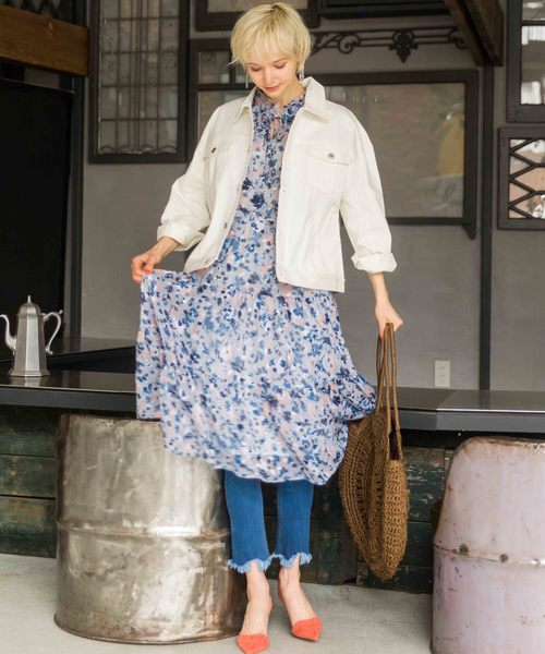 archives(アルシーヴ)の「ビッグGジャン(デニムジャケット・レディース・ベージュ/オフホワイト/モカ・MEDIUM)」の10枚目の写真