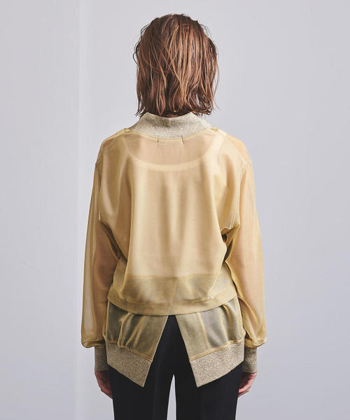 UNITED ARROWS(ユナイテッドアローズ)の「<TOGA PULLA(トーガ プルラ)>ラメ カーディガン■■■(カーディガン/ボレロ・レディース・シルバー/ゴールド・36)」の3枚目の写真