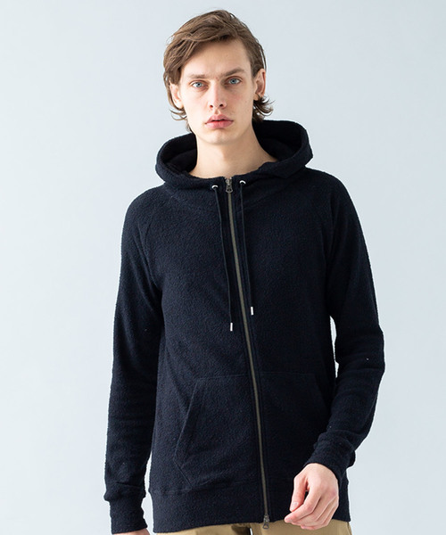 Magine(マージン)の「【magine】CTN/PE PILE STAND PARKA(パーカー・メンズ・ブラック/ネイビー/グレー・44/46/48)」の1枚目の写真