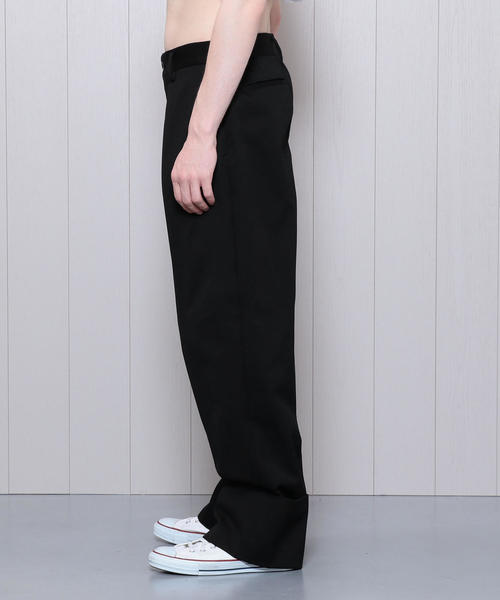 H　BEAUTY&YOUTH UNITED ARROWS（エイチビューティーアンドユースユナイテッドアローズ）の「＜H＞COTTON WIDE TURN UP PANTS/パンツ（その他パンツ・メンズ・ブラック・MEDIUM/LARGE/SMALL）」の7枚目の写真