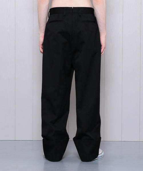 H　BEAUTY&YOUTH UNITED ARROWS（エイチビューティーアンドユースユナイテッドアローズ）の「＜H＞COTTON WIDE TURN UP PANTS/パンツ（その他パンツ・メンズ・ブラック・MEDIUM/LARGE/SMALL）」の8枚目の写真