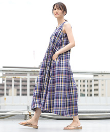 AMERICAN HOLIC | 両Vネックフレアワンピース(ワンピース)