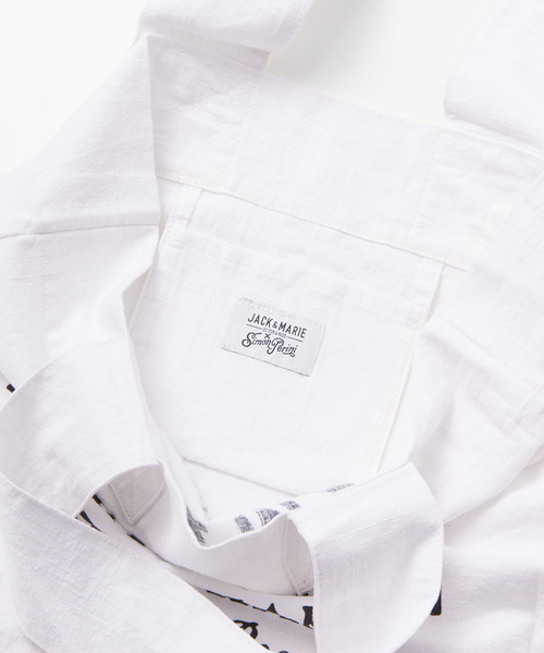 JACK & MARIE(ジャックアンドマリー)の「Simon Perini × JACK & MARIE トートバッグ(トートバッグ・レディース・ホワイト/ブラック/カーキ・ONE SIZE)」の7枚目の写真