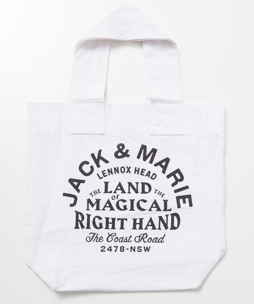 JACK & MARIE(ジャックアンドマリー)の「Simon Perini × JACK & MARIE トートバッグ(トートバッグ・レディース・ホワイト/ブラック/カーキ・ONE SIZE)」の4枚目の写真