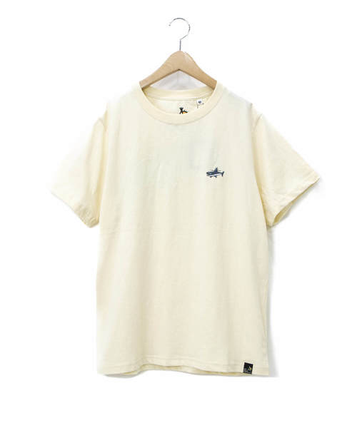 go slow caravan（ゴースローキャラバン）の「USA/Cテンジク BACKプリントムネシシュウSS TEE SHARK W（Tシャツ/カットソー・レディース・ブルー/ナチュラル・FREE）」の2枚目の写真