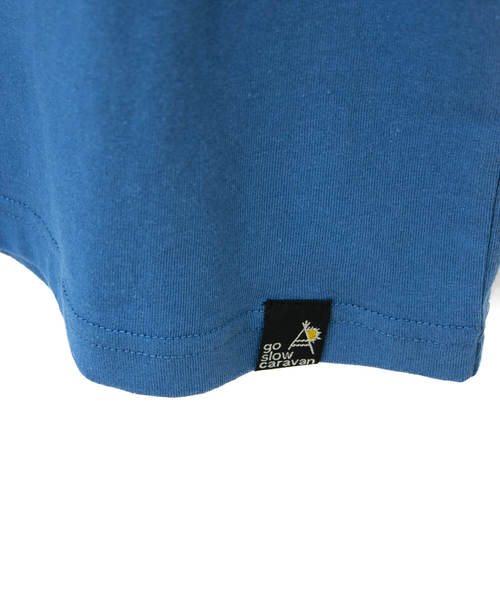 go slow caravan（ゴースローキャラバン）の「USA/Cテンジク BACKプリントムネシシュウSS TEE SHARK W（Tシャツ/カットソー・レディース・ブルー/ナチュラル・FREE）」の9枚目の写真