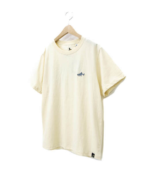 go slow caravan（ゴースローキャラバン）の「USA/Cテンジク BACKプリントムネシシュウSS TEE SHARK W（Tシャツ/カットソー・レディース・ブルー/ナチュラル・FREE）」の13枚目の写真