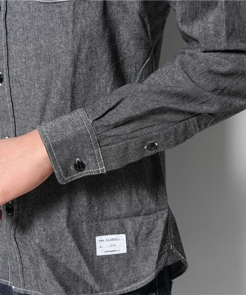 XLARGE(エクストララージ)の「LS DUNGAREE SHIRT(シャツ/ブラウス・メンズ・ブラック/ネイビー・X-LARGE/SMALL/LARGE/MEDIUM)」の9枚目の写真