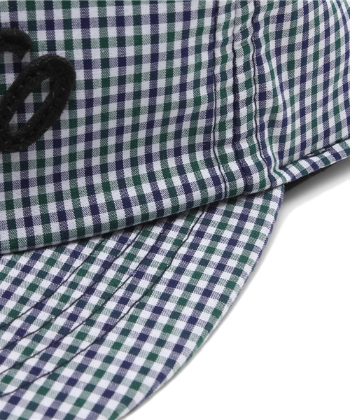 coen（コーエン）の「ギンガムベースボールキャップ（キャップ・メンズ・ネイビー・フリー）」の8枚目の写真