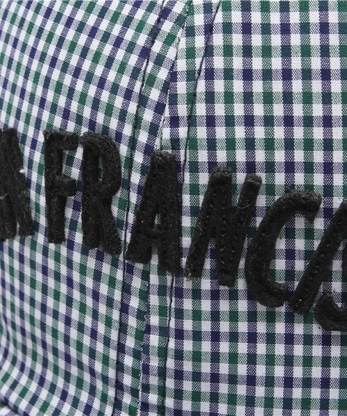 coen（コーエン）の「ギンガムベースボールキャップ（キャップ・メンズ・ネイビー・フリー）」の4枚目の写真