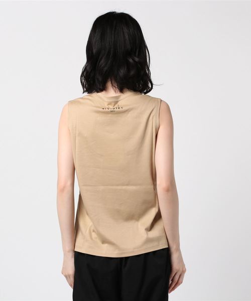 Ameri（アメリ）の「PASS CODE SMOOTH TANK（Tシャツ/カットソー・レディース・ベージュ/パープル/スミクロ・FREE）」の7枚目の写真