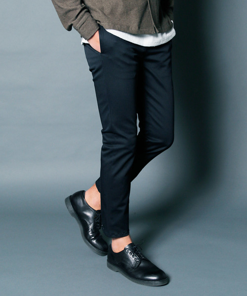 Magine(マージン)の「【Magine】COMPACT CHINO STRETCH TAPERED NO-P PANTS:コンパクトチノ ストレッチテーパード NO-Pパンツ(その他パンツ・メンズ・ブラック/ベージュ/ネイビー・44/46/48)」の3枚目の写真