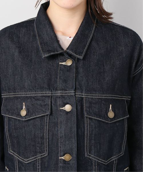 B.C STOCK(ベーセーストック)の「12OZデニムGジャン(デニムジャケット・レディース・ネイビー/ブルー・FREE)」の11枚目の写真