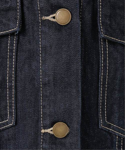 B.C STOCK(ベーセーストック)の「12OZデニムGジャン(デニムジャケット・レディース・ネイビー/ブルー・FREE)」の4枚目の写真