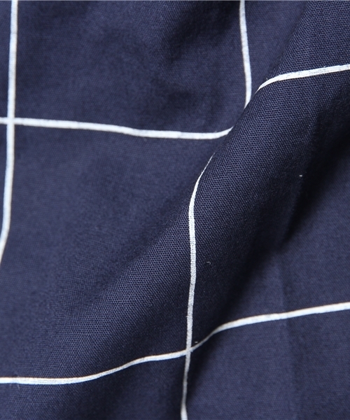 WEGO（ウィゴー）の「WEGO/ウインドウペンチェックシャツ（シャツ/ブラウス・メンズ・ネイビー/トリコロール・LARGE/MEDIUM）」の7枚目の写真