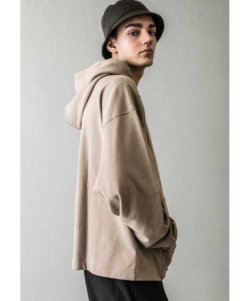 MONKEY TIME（モンキータイム）の「＜monkey time＞ URAKE CROPPED HOODIE/パーカー（パーカー・メンズ・ライム/ブラック/ベージュ・LARGE/SMALL/MEDIUM/X-LARGE）」の7枚目の写真