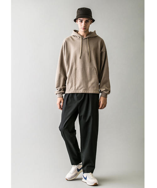 MONKEY TIME（モンキータイム）の「＜monkey time＞ URAKE CROPPED HOODIE/パーカー（パーカー・メンズ・ライム/ブラック/ベージュ・LARGE/SMALL/MEDIUM/X-LARGE）」の6枚目の写真
