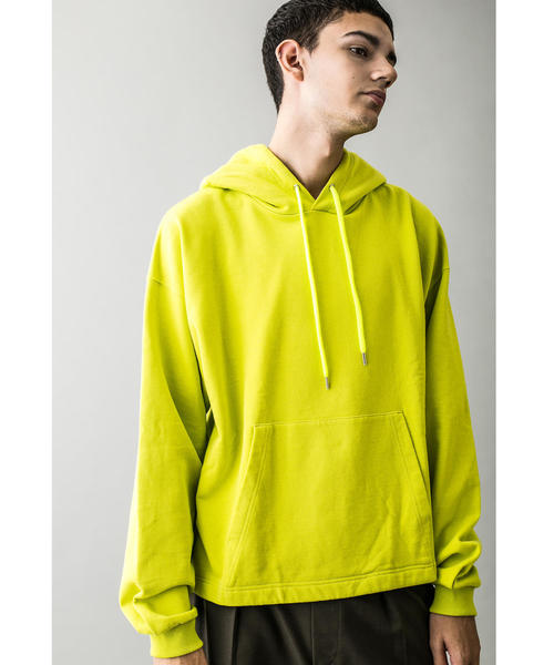 MONKEY TIME（モンキータイム）の「＜monkey time＞ URAKE CROPPED HOODIE/パーカー（パーカー・メンズ・ライム/ブラック/ベージュ・LARGE/SMALL/MEDIUM/X-LARGE）」の17枚目の写真